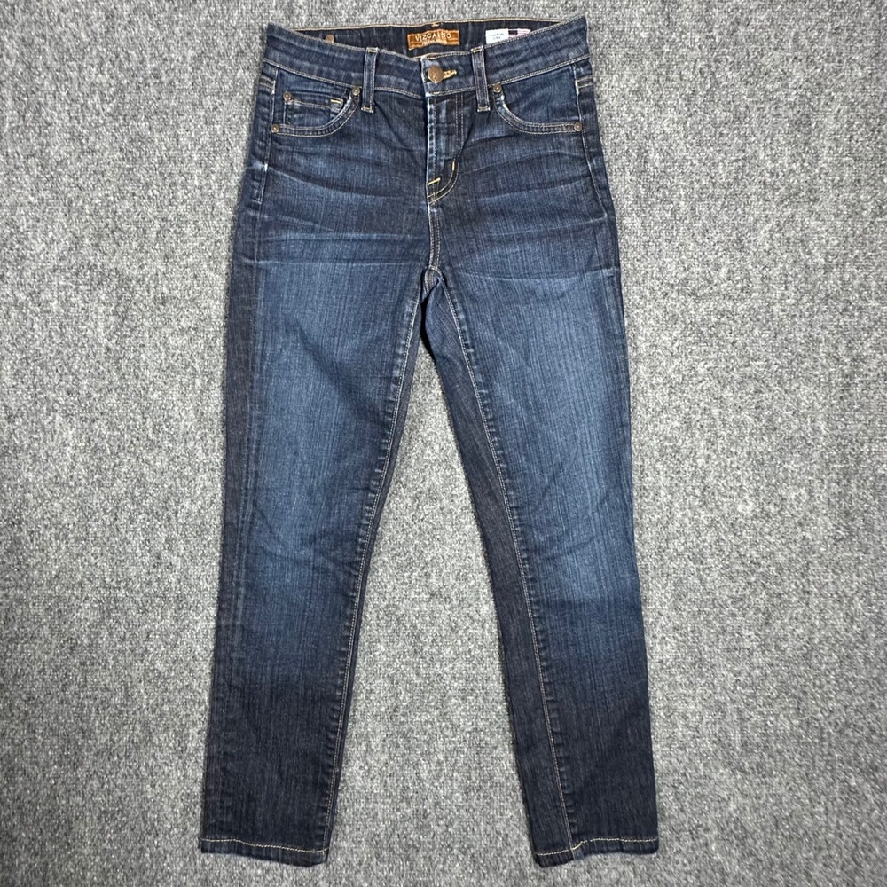Vizcaino Premium Denim Womens Skinny Jeans Dark Wash Made n USA WH163-305 Size 0